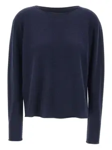 Кашемировый джемпер с круглым вырезом Hemisphere, синий