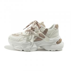 BEIER Износостойкие и легкие низкие массивные кроссовки женские бежевый хаки, цвет Beige Khaki