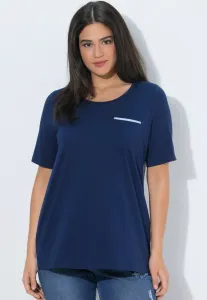 Футболка с принтом Ulla Popken, Ink Blue