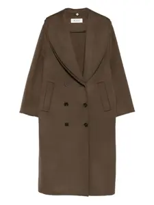 Двубортное пальто с шалевым воротником Róhe, коричневый