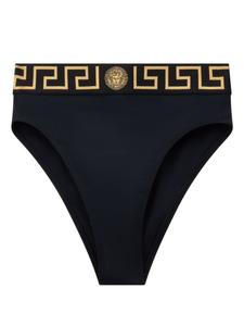 Versace плавки бикини с высокой талией Medusa, черный