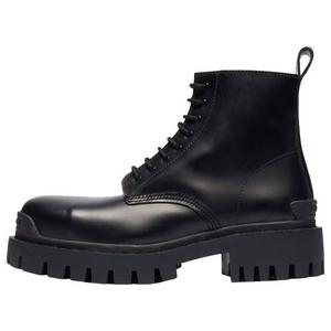 Ботинки Balenciaga Small Cowhide Lacing Martin Mid boots 'Black' 589338WA9601000, черный