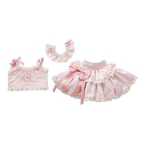 Детский комплект из двух предметов: юбка и футболка с круглым вырезом и коротким рукавом PROTECTCAMEL, розовый