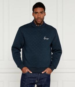 Толстовка Kenzo Weave Classic fit, темно-синий