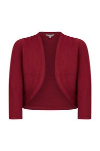 Yumi Кардиган вязаный в бордовом цвете