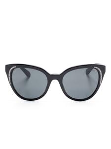 Swarovski солнцезащитные очки с кристаллами, черный