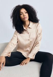 Пижамный топ BOSS MONOGRAM, Light Beige/Beige