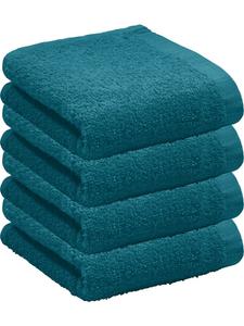 Redbest  Махровое полотенце, легкое махровое гостевое полотенце, упаковка из 4 штук, цвет Oceanside, бензиновый