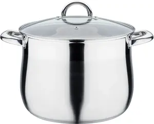 Кастрюля суповая GSW Jumbo Pot с крышкой, серебряный