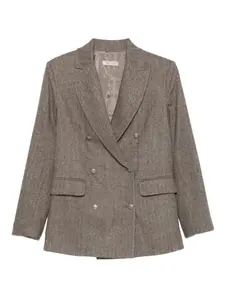 Двубортный пиджак Antonelli, коричневый