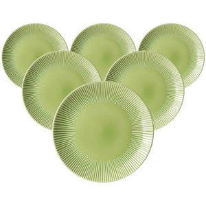 Набор из 6 обеденных тарелок Banda Green, диаметр 27 см Ritzenhoff Breker, зеленый