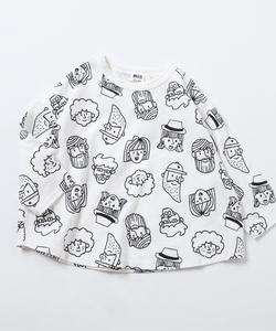 Забавная футболка с принтом по всей поверхности