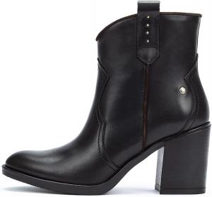 Женские кожаные ботильоны на высоком каблуке PIKOLINOS Rioja, Black
