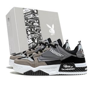 Низкие мужские кроссовки Playboy, Black White