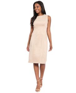 Женское платье-футляр без рукавов London Times, Latte