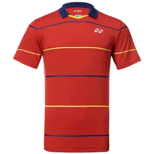 Мужская красная футболка для бадминтона YONEX