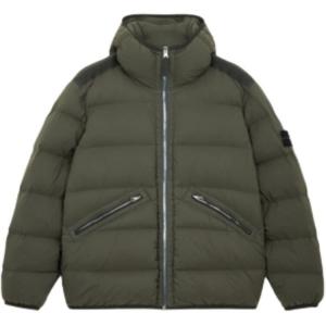 Пуховик мужской зеленый Stone Island, зеленый