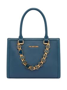 Love Moschino сумка-тоут с логотипом, синий