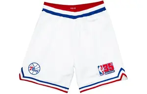 Mitchell Ness Баскетбольные шорты Mitchell & Ness, унисекс, белые