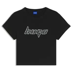 Футболка с коротким рукавом HUGO Dalia 2 10271233 01, черный