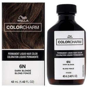 Стойкая жидкая краска для волос Color Charm, оттенок 6n, темно-русый, 142 унции. Wella