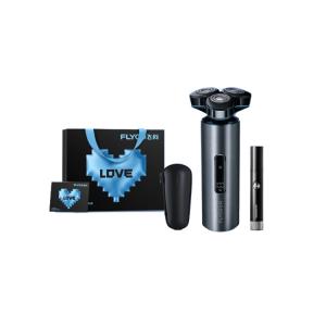 FS988 Роторная бритва Triple Blade для всего тела, моющаяся, с умной индукцией, перезаряжаемая, умная премиум FLYCO, fs988 standard & confession gift shopping bag