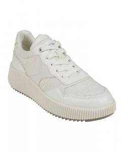 Женские кроссовки из ситца на шнуровке GC Shoes, белый