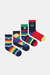 4 пары детских носков United Colors Of Benetton, темно-синий