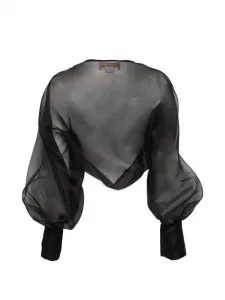 Куртка с объемными рукавами Genny, черный