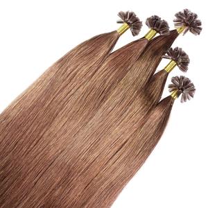 Накладные волосы bonding extensions premium echthaar #8/1 hellblond asch 1g Hair2Heart, 50cm, количество 25 шт.