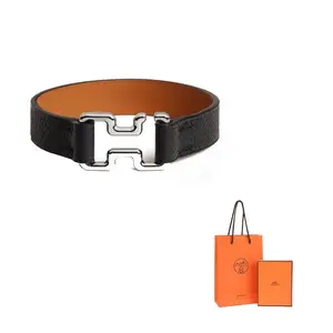 HERMES Металлический браслет из нержавеющей стали унисекс черный