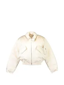 Стеганый бомбер Victoria Beckham, бежевый