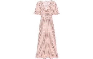 Платье Miu Miu с короткими рукавами, розовый