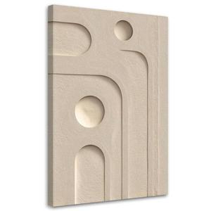 Картина арт-принт KUNSTLOFT Minimalist Curves, 70x100x4 см, бежевый