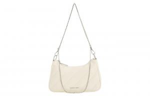 CHARLES&KEITH Полиуретановая женская сумка через плечо среднего размера молочно-белого цвета, Milk White