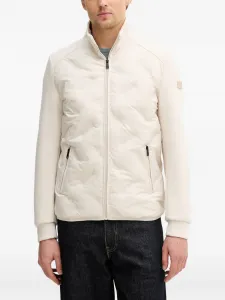 Стеганая куртка на молнии Guess Usa, бежевый