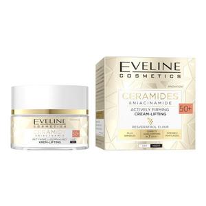 Крем для лица 50+ с керамидами и ниацинамидом Eveline, 50 мл