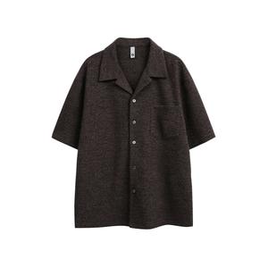 Рубашка Unisex Lapel Moderate Others X1617, coffee