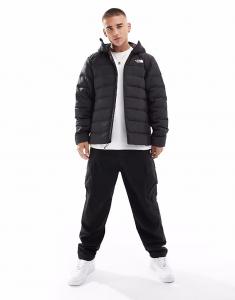 Куртка-пуховик North Face Aconcagua 3 с капюшоном и карманами черного цвета The North Face