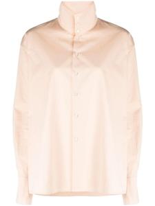 Fabiana Filippi поплиновая рубашка с воротником-стойкой, розовый