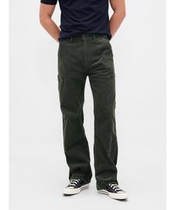 (U) Вельветовые рабочие брюки свободного кроя в стиле 90-х