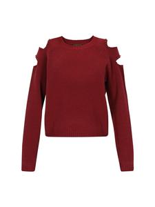 Женский свитер бордового цвета faina