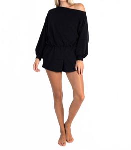 Малия Ромпер с открытыми плечами черный LVHR