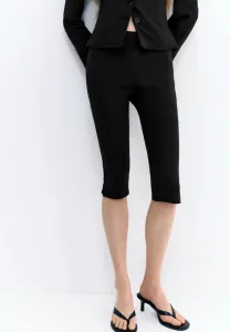 Капри с боковой застежкой-молнией Pull&Bear, Black