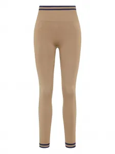 Бесшовные легинсы в полоску The Upside, коричневый