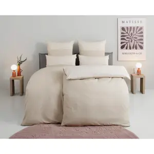 Двустороннее постельное белье Tom Tailor Home Генри, бежевый