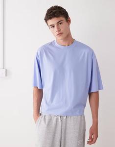 Футболка свободного кроя светло-голубого цвета Collusion