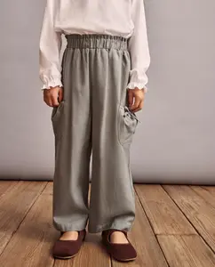 Свободные брюки с карманами и кокеткой для девочки Coconut El Corte Inglés, пастельно-бирюзовый