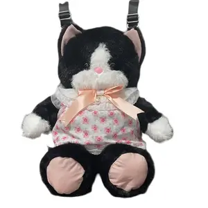 Очаровательный рюкзак Meisheng Crafts с кошкой плюшевая кукла высота 43cm Bitter purchase