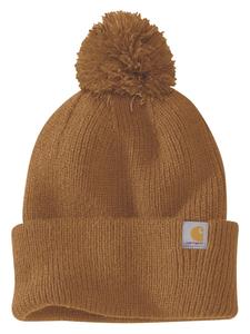 Шапка CARHARTT Beanie Knit Pom, коричневый